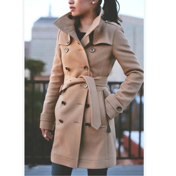 BURBERRY Daylesmoore Double Breasted Virgin Wool Cashmere Camel Coat - Picture 3 of 14
